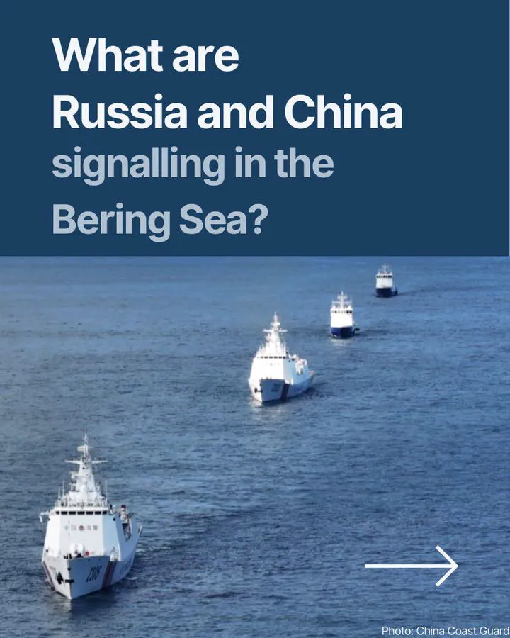 Title slide: What are Russia and China signalling in the Bering Sea?
